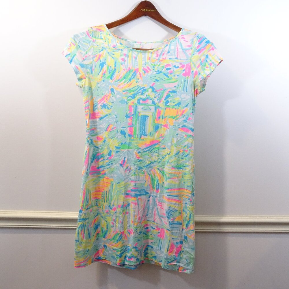 Lilly Pulitzer Pastel Multicolor Short-Sleeve Shift Dress